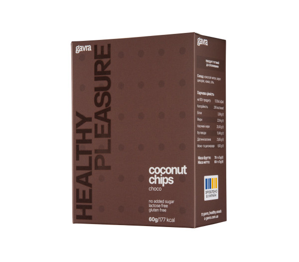 Кокосові чипси, шоколадні